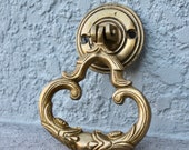 Vintage Door Knocker OR Mounted Towel Ring Holder - Victorian Ancient mid century design, Antique door hardware
