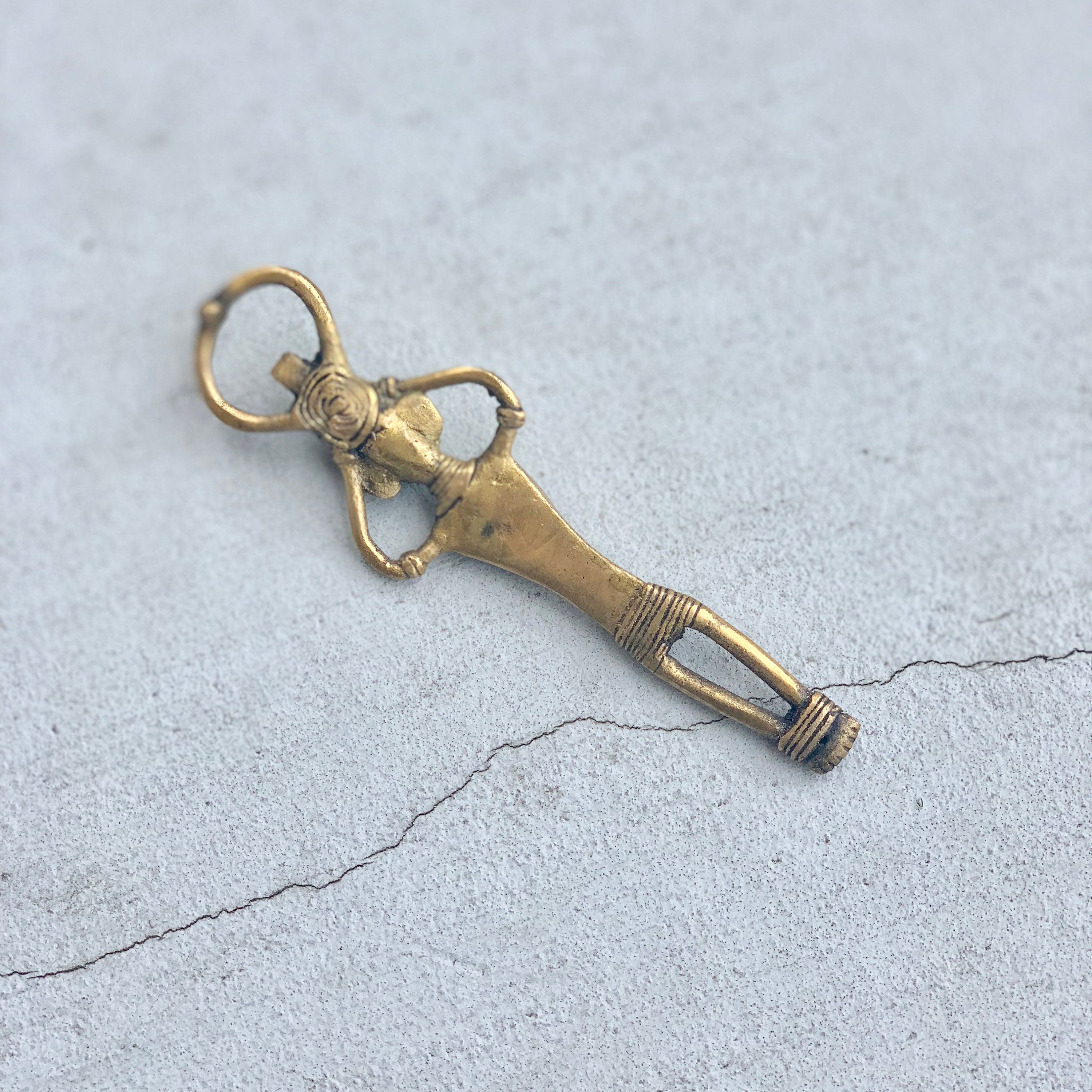 Vintage Bottle Opener Rustic Gold Brass Antique Retro Bar Etsy
