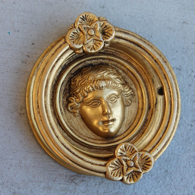 Vintage Door Knocker Victorian Style Antique Solid Brass - Etsy