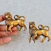 Decorative Drawer Knobs and Pulls, Dresser Handle, Brass Door knob, Unique Cabinet Knob, Mid Century Japanese Foo Dog, Chinese Guardian Lion 