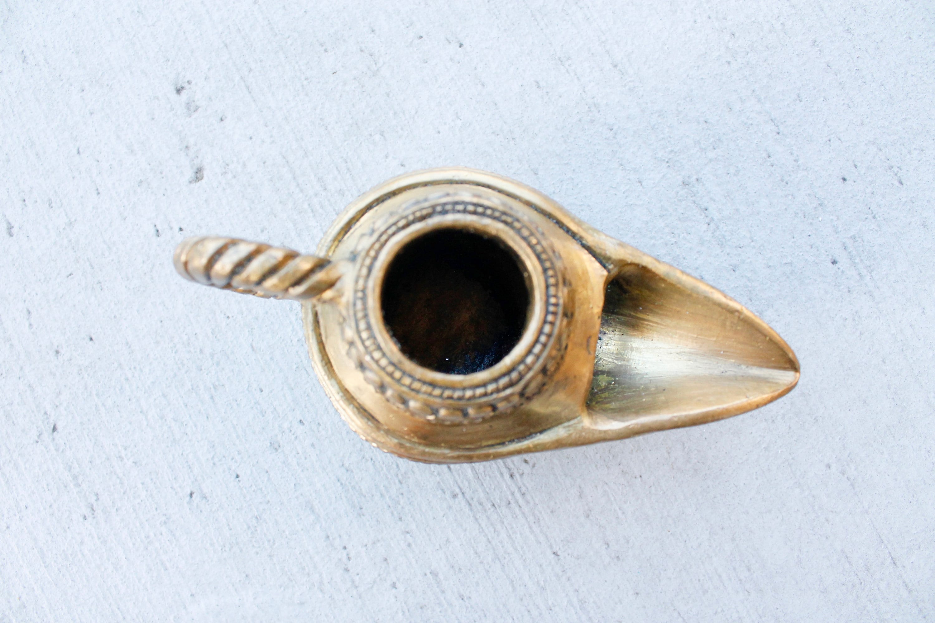 Vintage Lamp Antique Brass Oil Lamp Candle Holder Incense Etsy