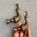 Vintage knobs, Peacock Antique Bronze dresser drawer cabinet Pulls and knobs, Decorative Mid century Modern Metal Handle Hardware 