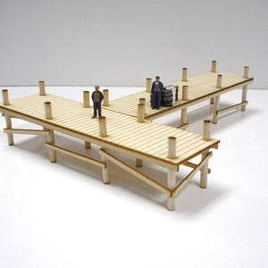 Train Time Laser HO Scale Laser Cut Boat Dock Pier Kit