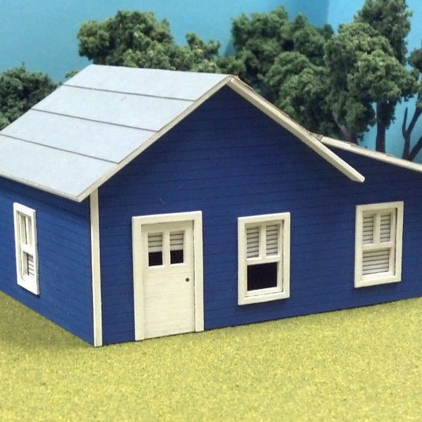 Train Time Laser N Scale Coal Company House Building Kit