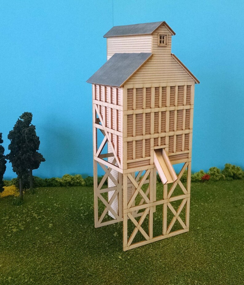 laser cut model railroad buildings