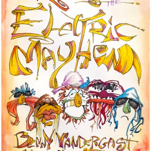 Electric Mayhem concert poster 1975 (Muppets)