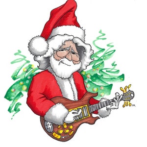 Jerry Garcia christmas wenskaart
