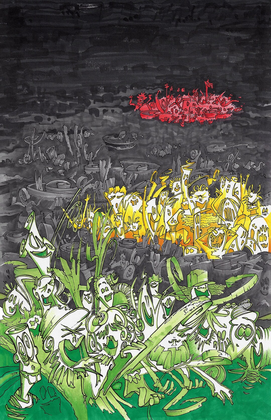 Slave to the Traffic Light Phish Song Illustration Etsy