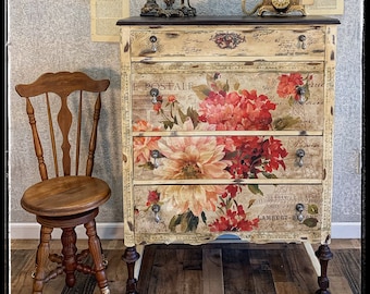 antique floral painted furniture
