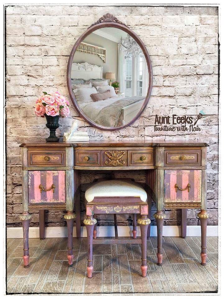 SOLDSOLDSOLD Antique Three Piece Vanity Set / Writing Desk  Etsy