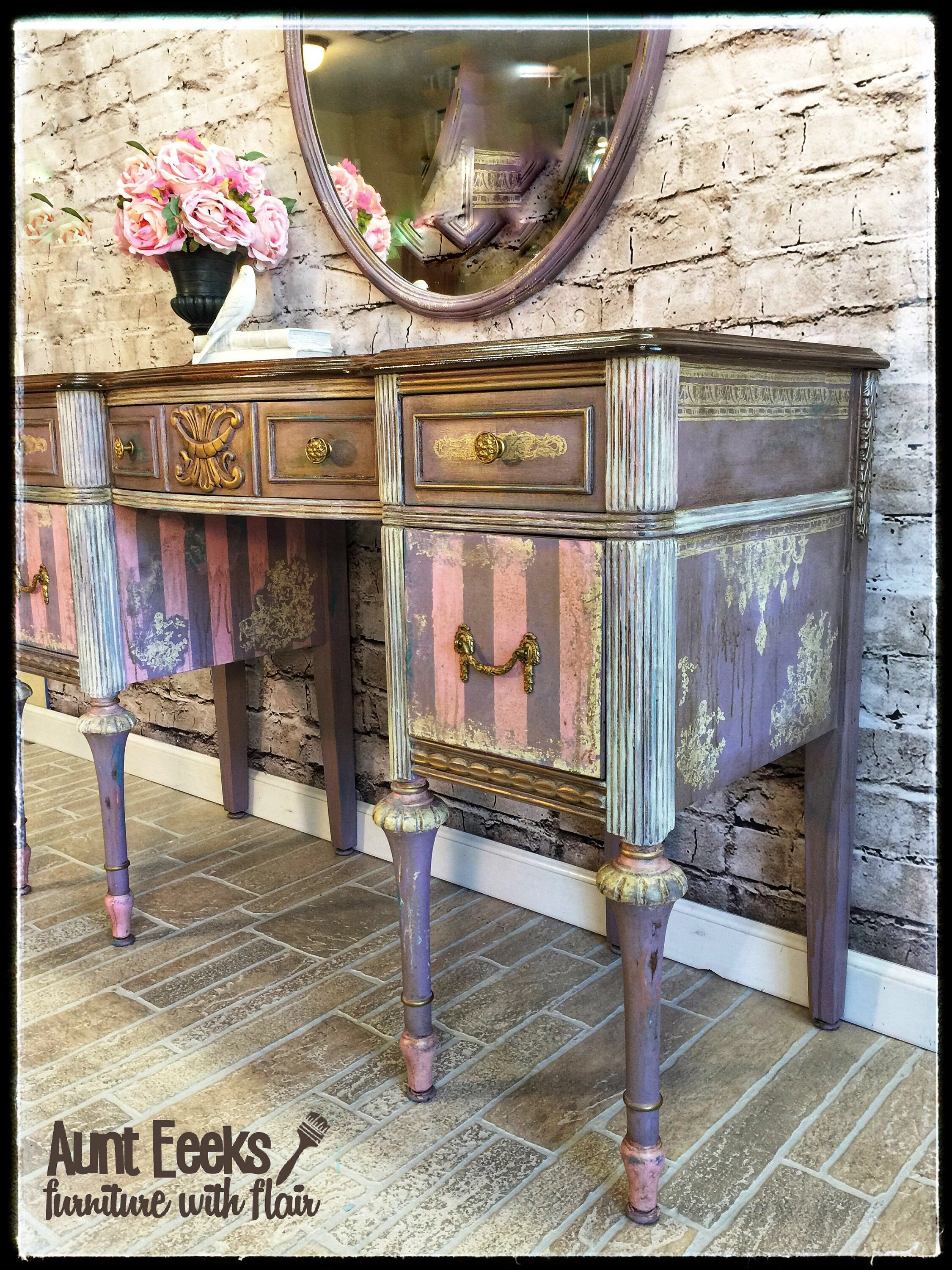 SOLDSOLDSOLD Antique Three Piece Vanity Set / Writing Desk  Etsy