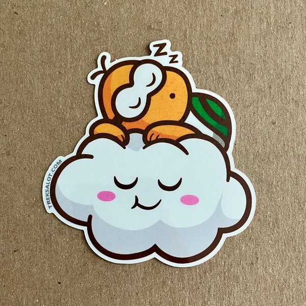 Lakitu Sticker 3.4" - Video Game Decal - Pop Culture Art - Japanese Game Art - Nintendo - Water Bottle Sticker - Waterproof Decal - Die Cut