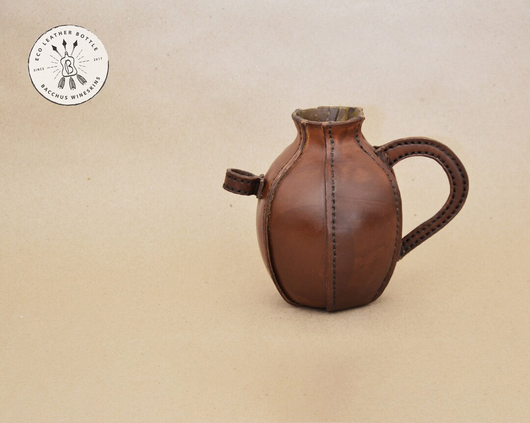 700ml Leather Mug With Handle and Loop Etsy