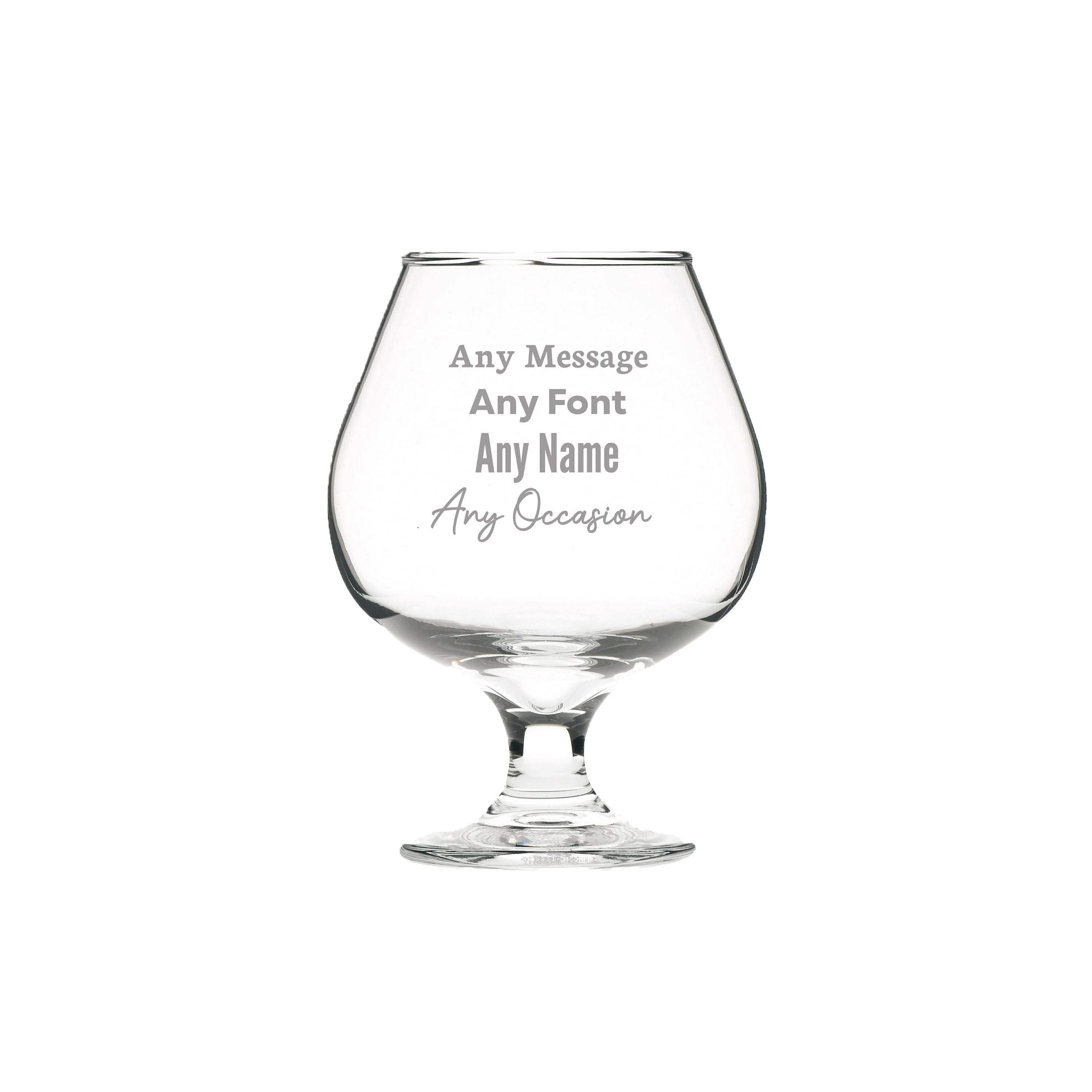 Personalised Engraved Brandy/cognac Snifter Glass, Brandy Snifter