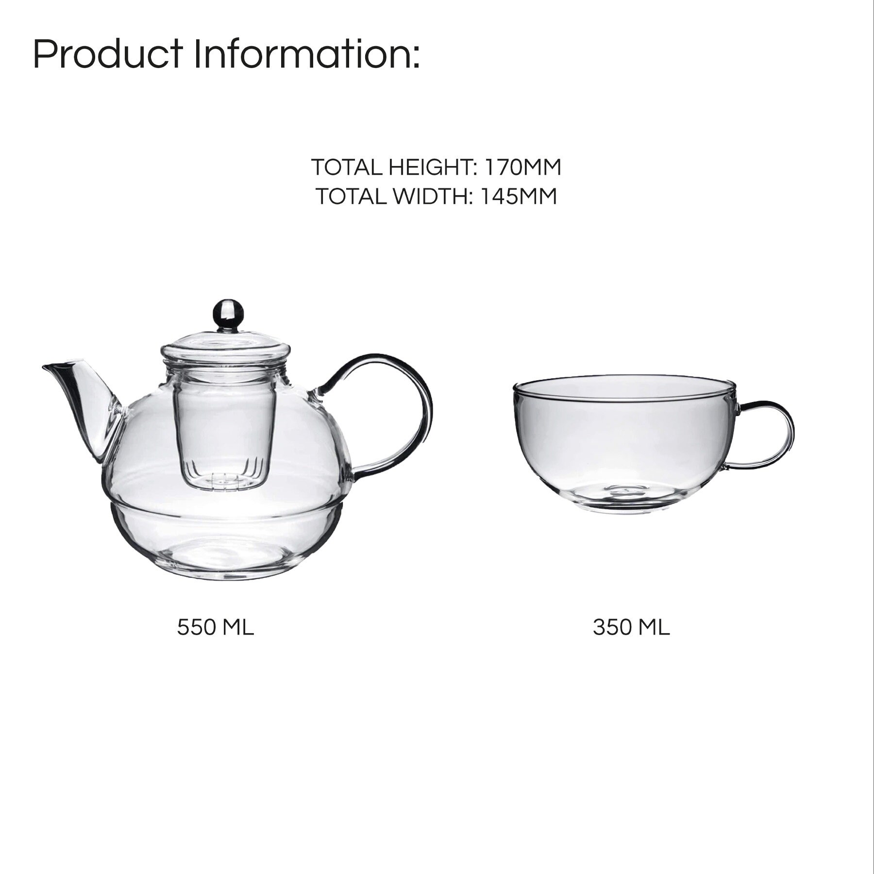 Personalised Teaforone Teapot for Mum, Teapot & Strainer Set, Tea