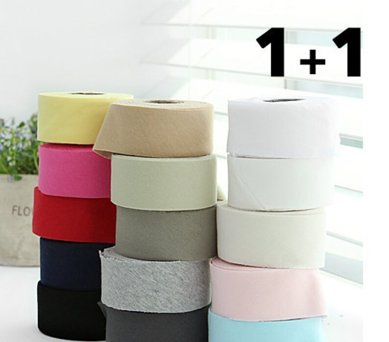 KNIT Bias tapes Cotton Jersey 2 pcs set 77 yards Etsy