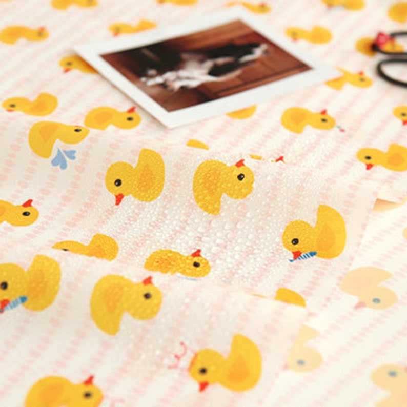 WATERPROOF AND UV 50+ Fabric 150cm Width Rubber duck by Yard