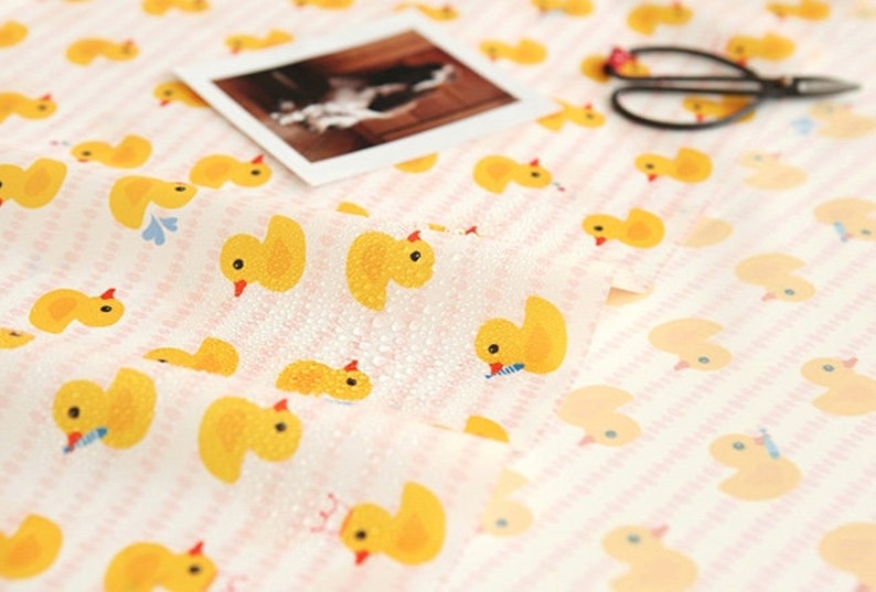 WATERPROOF AND UV 50+ Fabric 150cm Width Rubber duck by Yard