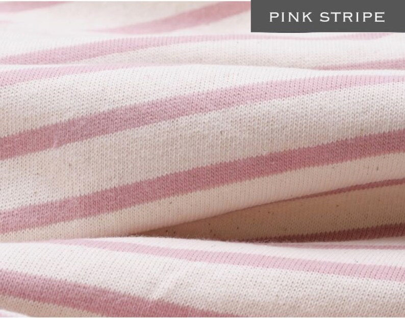 STRETCHY COTTON KNIT Fabric by yard 157cm66 Stripe Etsy