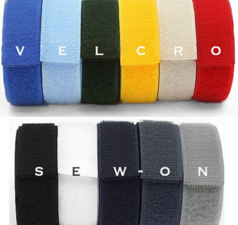 Velcro tapes in 12 colours Sewon type by 2 yards Hook & Etsy