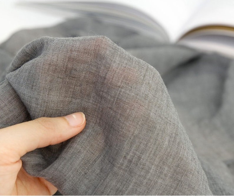 WASHED GAUZE cotton fabric 148cm Wide Modern 11 colours by Yard