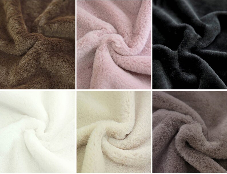 MINKY FLEECE Fabric Soft minky cuddle fabric in 7 Colours by Etsy