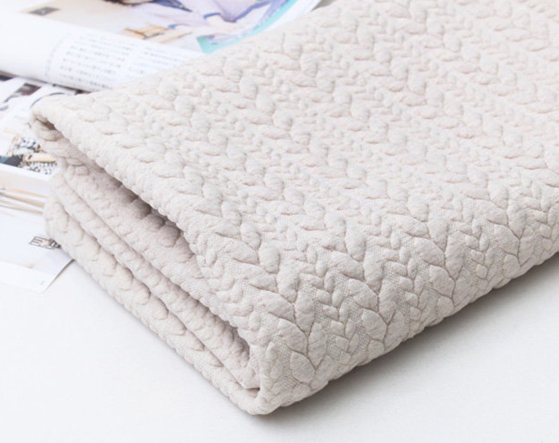 STRETCHY QUILTED KNIT fabric by Yard 135cm wide 6 colours Etsy