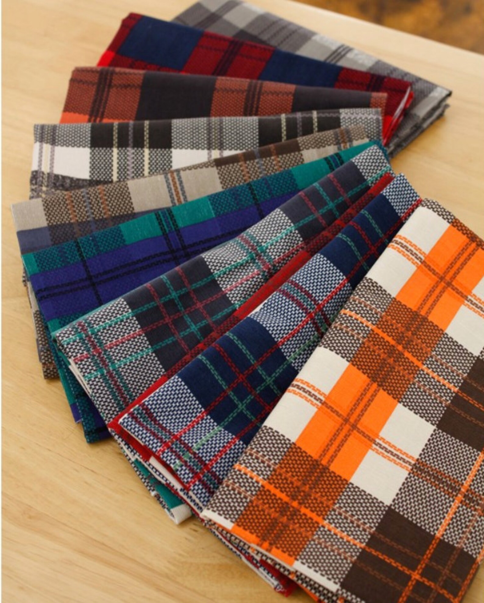 Check pattern Corduroy Fabric 9 colours by Yard Etsy