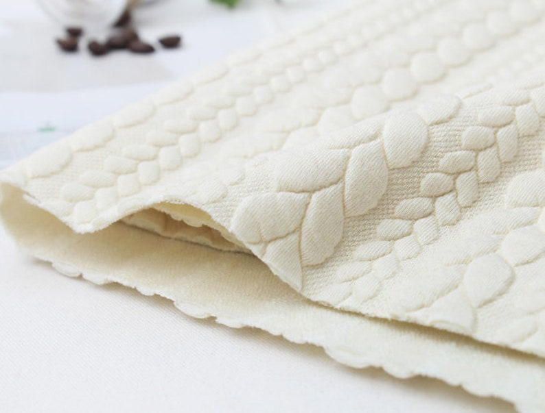 STRETCHY QUILTED KNIT fabric by Yard 135cm wide 6 colours Etsy