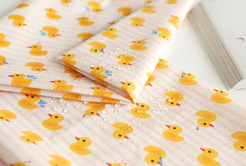 WATERPROOF AND UV 50+ Fabric 150cm Width Rubber duck by Yard