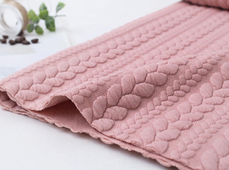 STRETCHY QUILTED KNIT fabric by Yard 135cm wide 6 colours Etsy