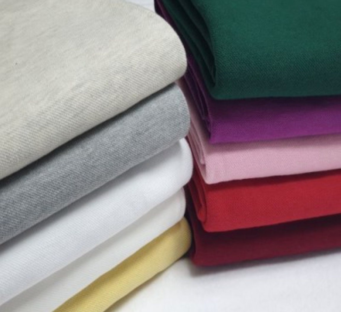 COTTON 100 PIQUE FABRIC 34 colours by yard 193cm 76 | Etsy
