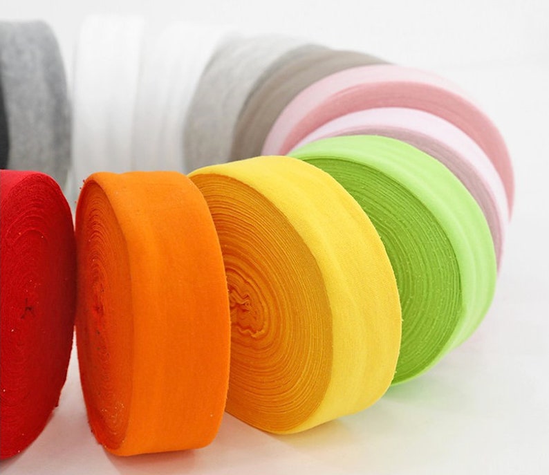 SEAMLESS KNIT BIAS binding tape 7 / 15 / 30 Yards 4cm width Etsy