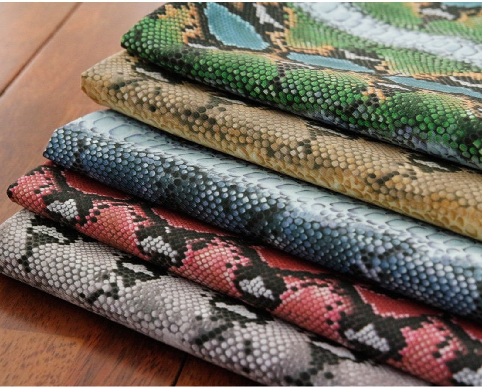 PYTHON SNAKE Cotton 100% fabric Unique Digital printing By | Etsy