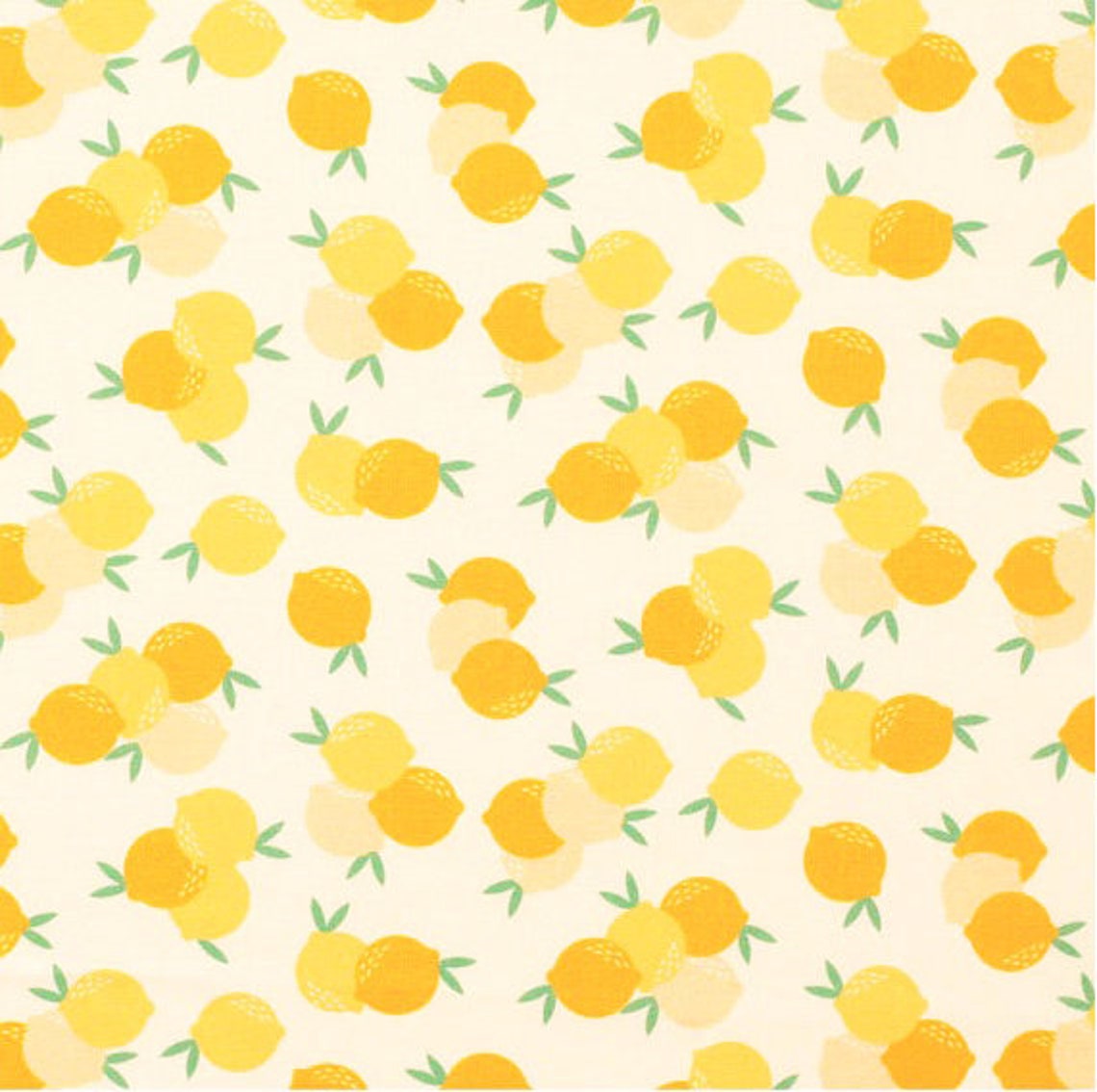 Lemon Fruit Cotton 100 fabric by Yard DTP print Etsy