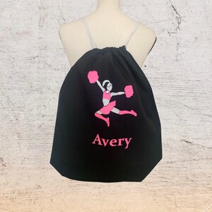 Dance bag Poms bag cheerleader drawstring bag Cheerleader Gifts Personalized Cheerleading Gifts, Cheer Team Gifts, Cheer Gift Ideas Cheer