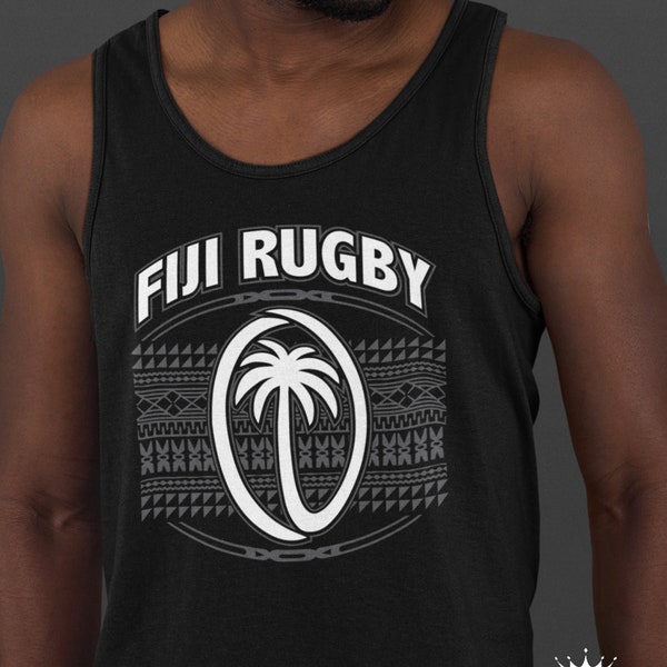 Débardeur unisexe FIJI RUGBY - Fidjien, Bula, Fidji Sports, Rugby polynésien, habitant des îles du Pacifique, Fijian Pride, tonguien, samoan, hawaïen, maori