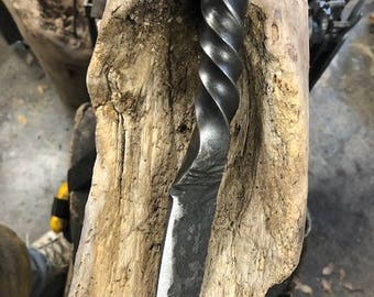 Cuchillo de punta de ferrocarril forjado a mano