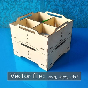 Laser Cut Stack-able Trays - 3 Variants- Vector Files - (Digital Download)