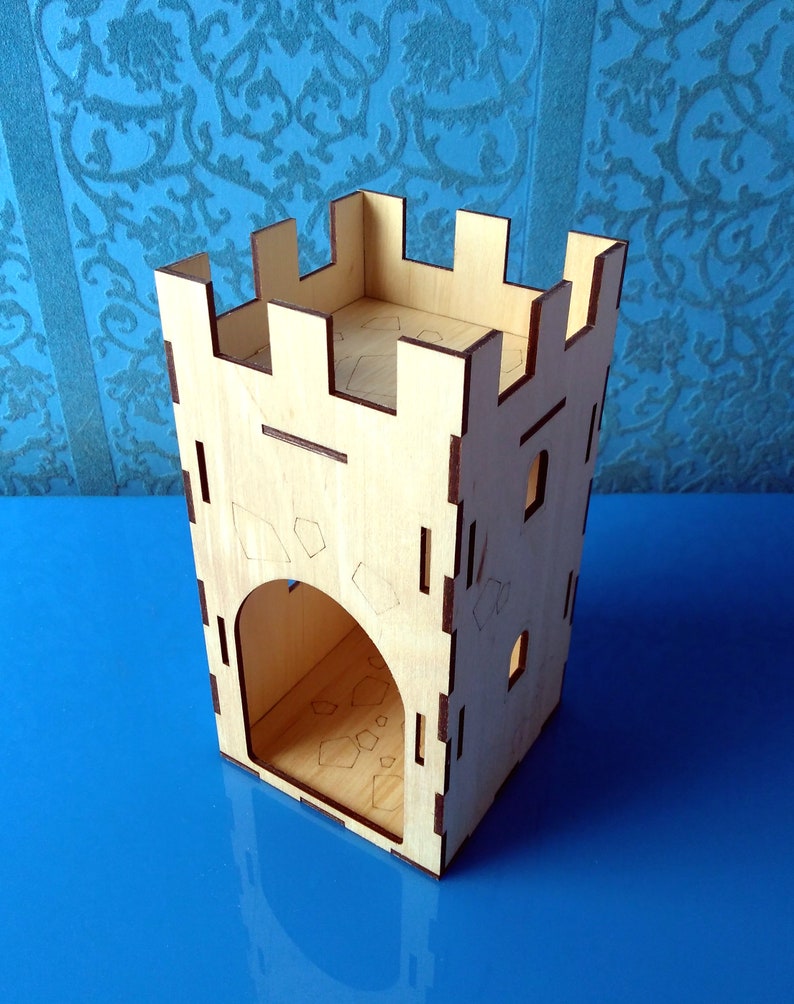 Laser cut castle towers and walls digital vector files DIY toys image 5