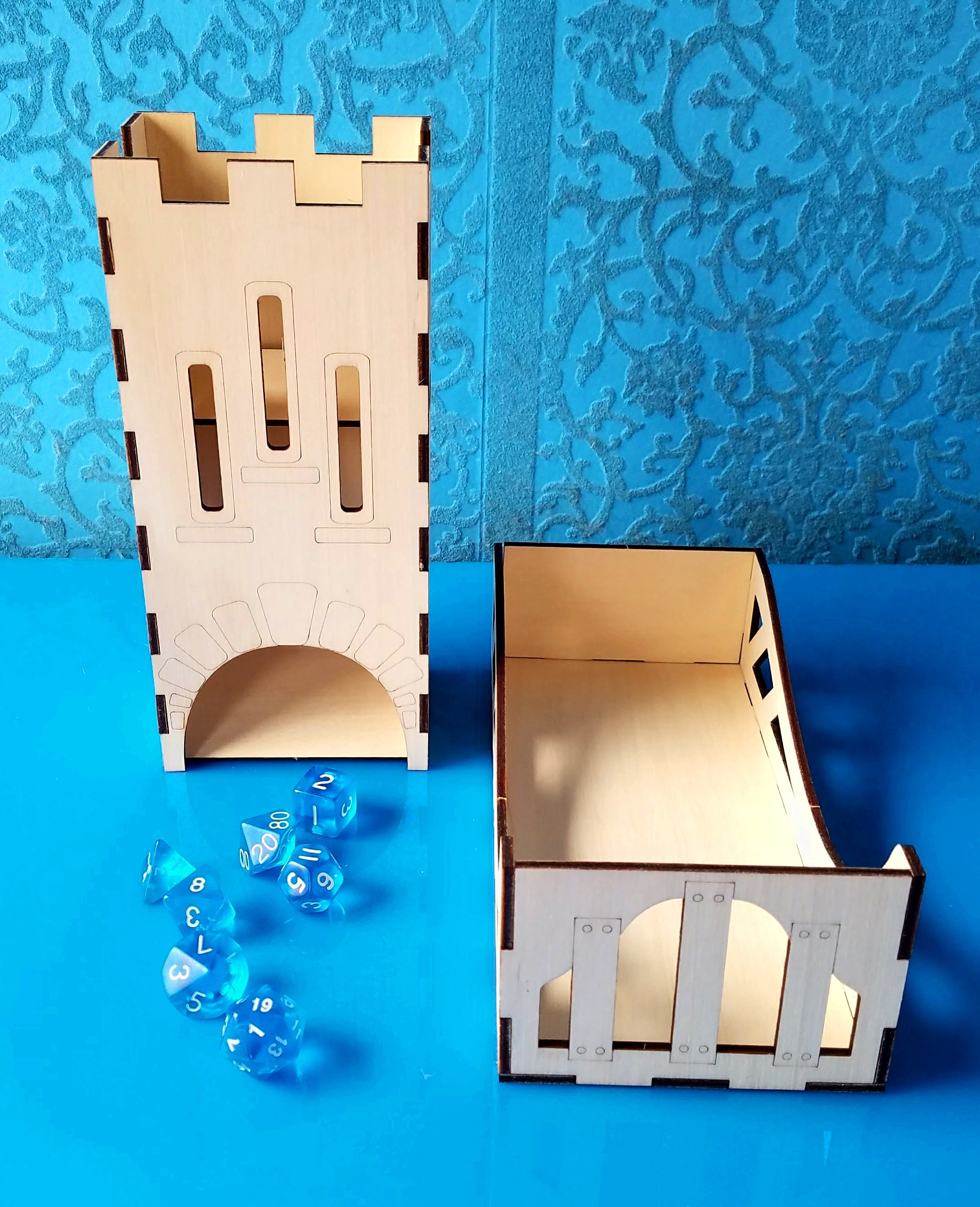 Laser Cut Dice Tower With Tray vector File Digital Download Etsy UK