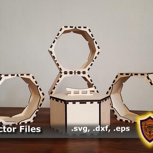 Hexagon Shelf Laser Svg Etsy