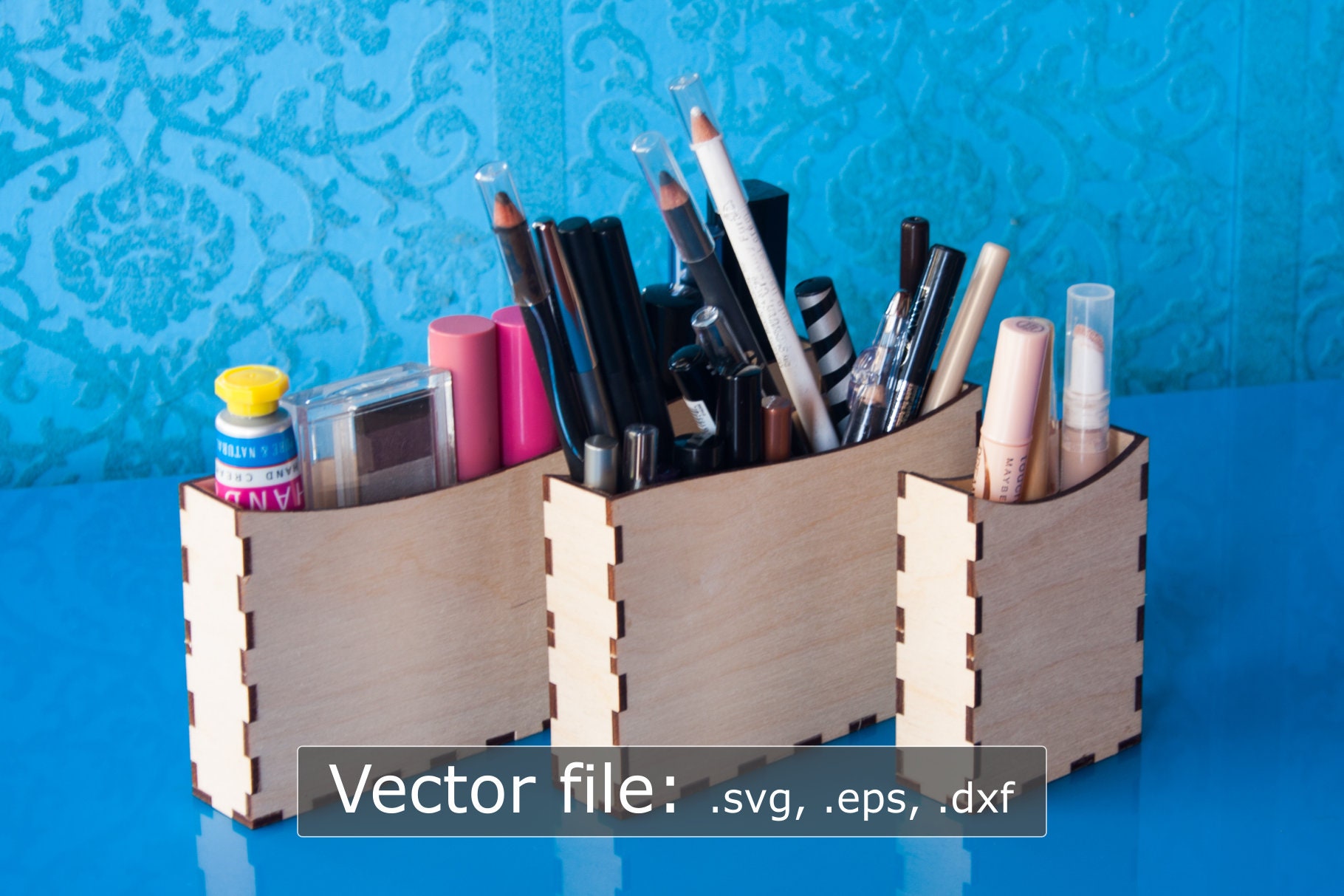 Laser Cut Makeup Boxes 4 Sizes vector File Digital Etsy