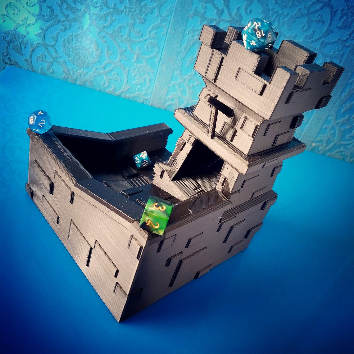3D Dice Tower - 3D Printing (.stl File) - Digital Download - Etsy