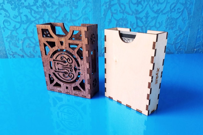 Laser Cut Halfing Fantasy Theme Playing Card Box Hobbit Etsy