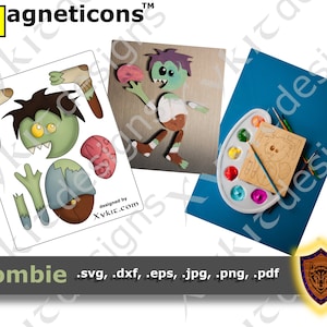 zombie - Bambola di carta - Craft Coloring Page - (Download istantaneo)