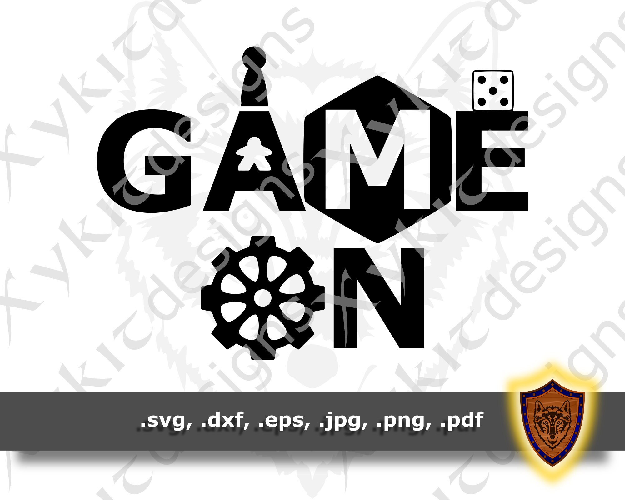 Download Game On Silhouette Board Game T Shirt Svg Design Craft Etsy