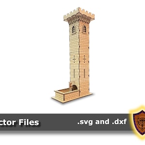 The Castle Dice Tower - Modular System - (Laser Files Digital Download)