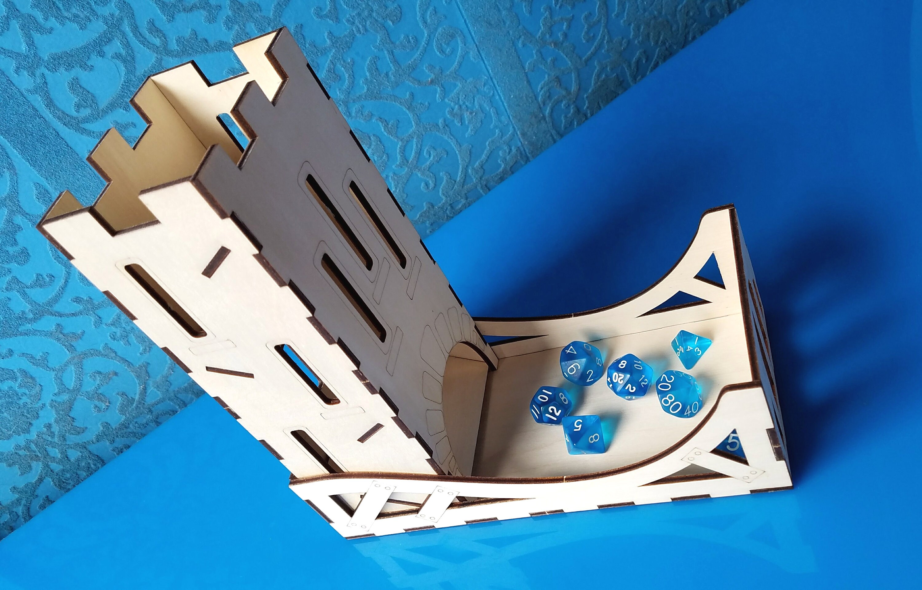 Laser Cut Dice Tower With Tray vector File Digital Download Etsy
