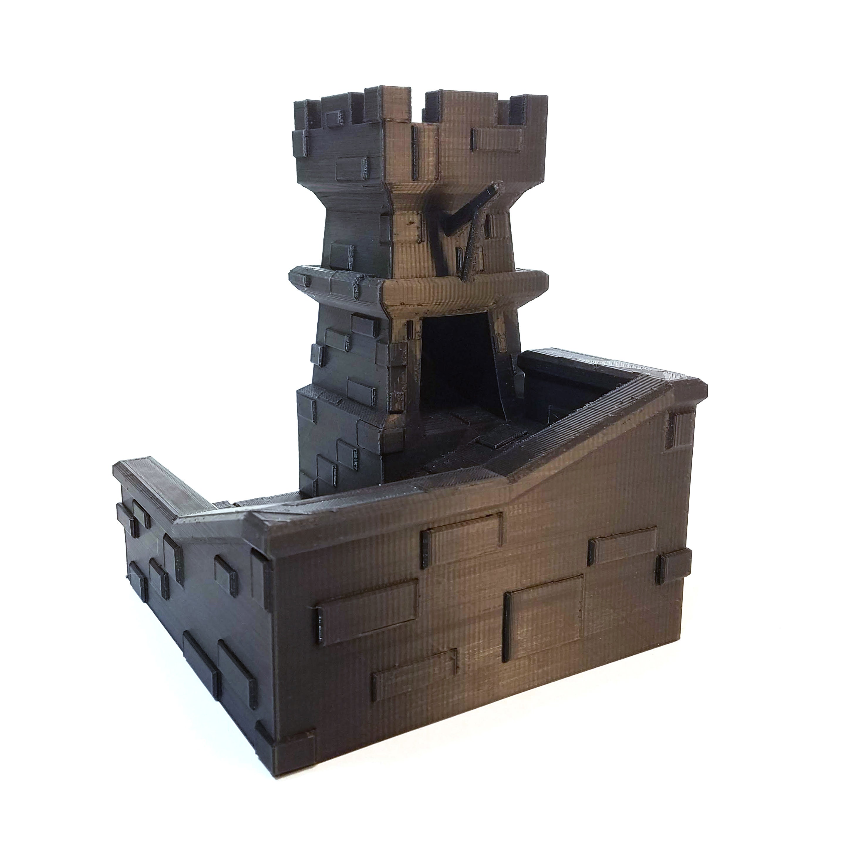 STL file Dice Tower Castle Collapsable for DND 5e Dice Bag alternative 🎲・3D  printing model to download・Cults
